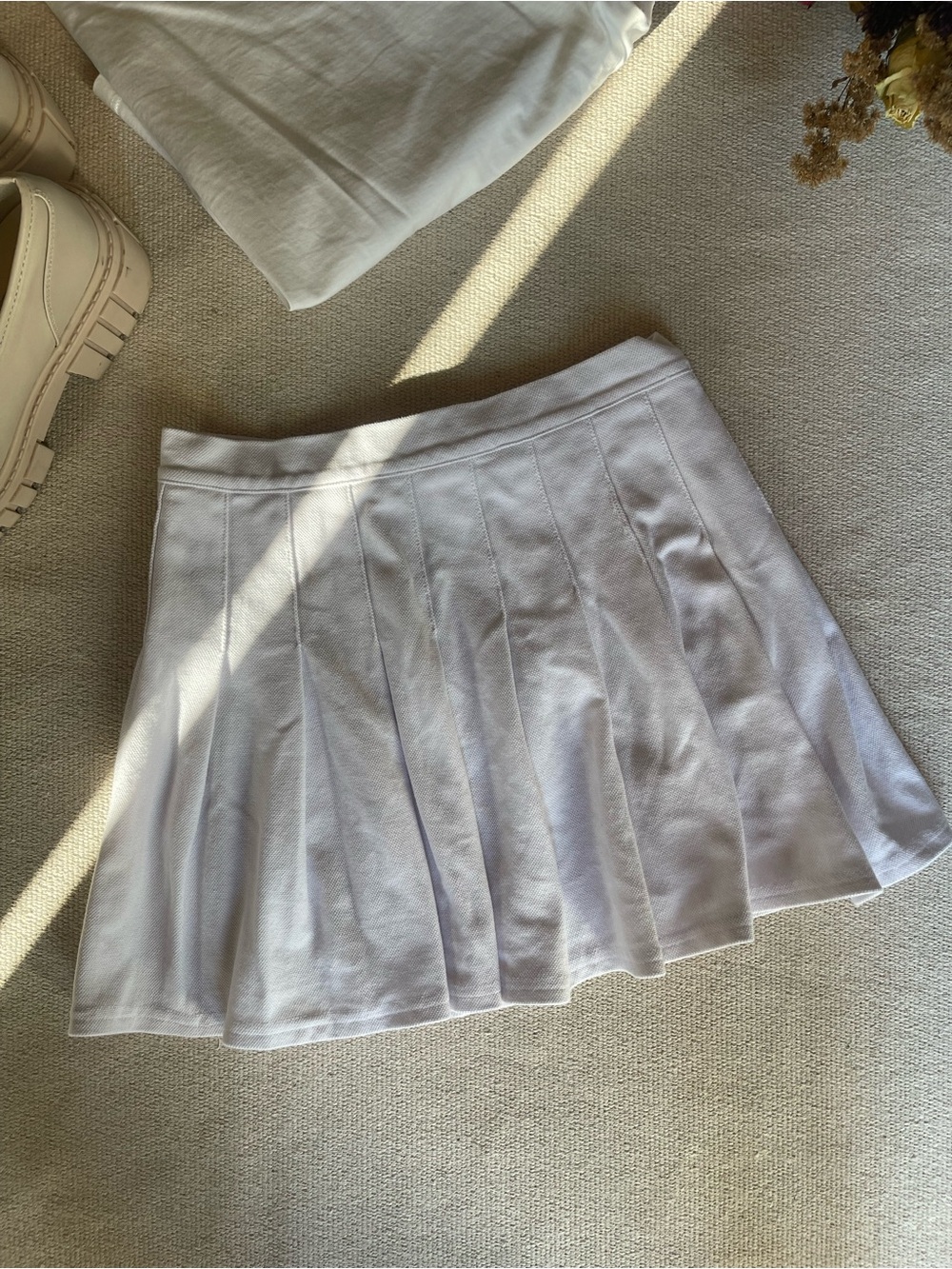 Forever 21 White Pleated Tennis Skirt — Y2K Coquette Mini — XS